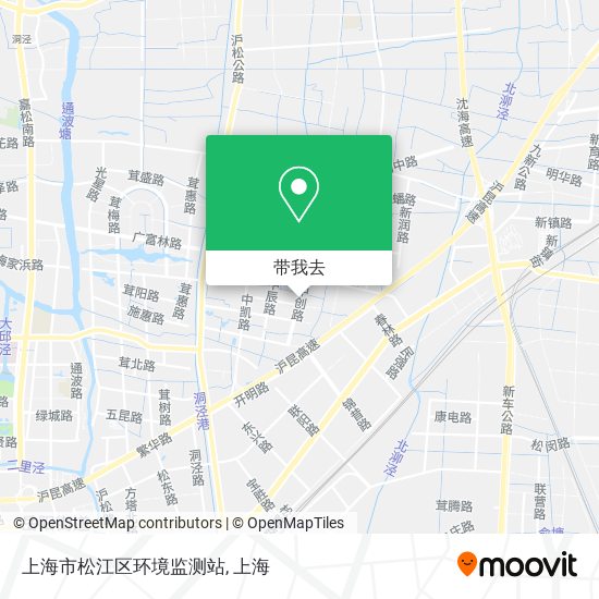 上海市松江区环境监测站地图