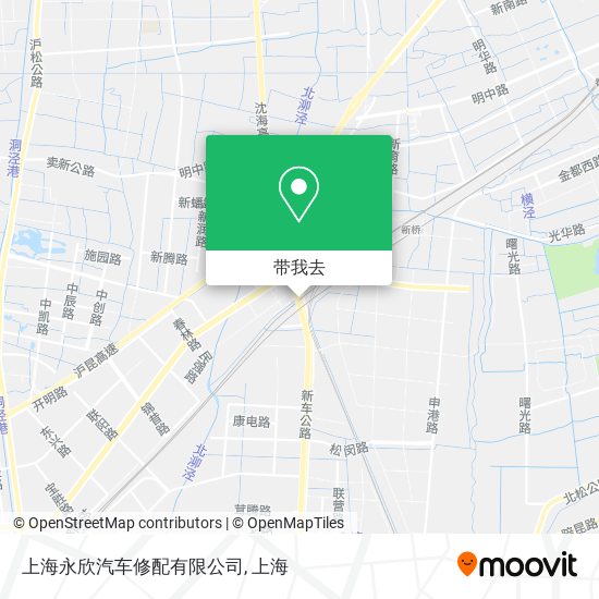 上海永欣汽车修配有限公司地图