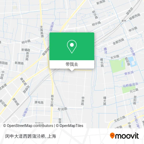 闵申大道西茜蒲泾桥地图