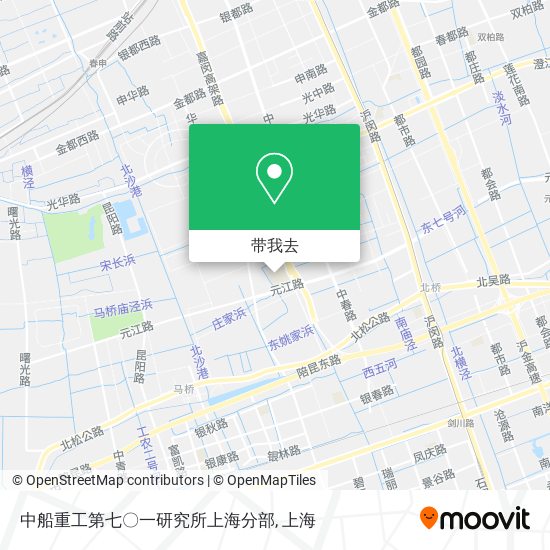 中船重工第七〇一研究所上海分部地图