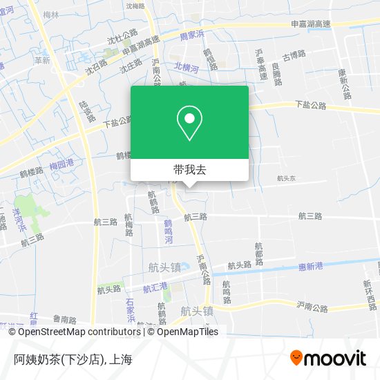 阿姨奶茶(下沙店)地图