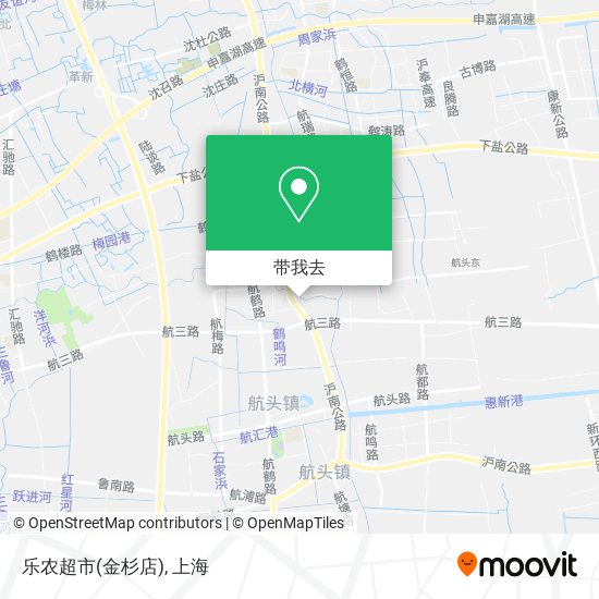 乐农超市(金杉店)地图