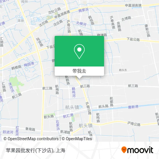 苹果园批发行(下沙店)地图