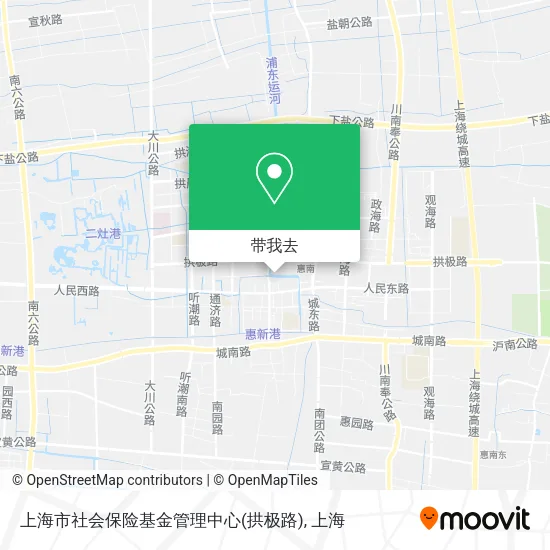 上海市社会保险基金管理中心(拱极路)地图