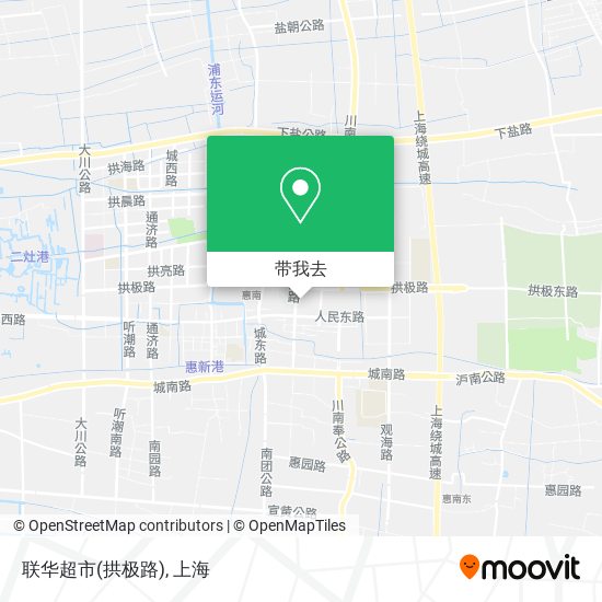 联华超市(拱极路)地图