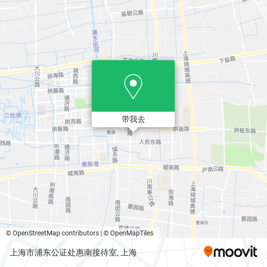 上海市浦东公证处惠南接待室地图