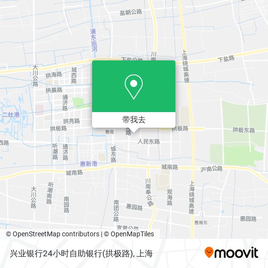 兴业银行24小时自助银行(拱极路)地图
