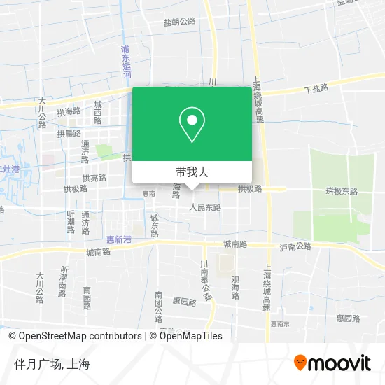 伴月广场地图