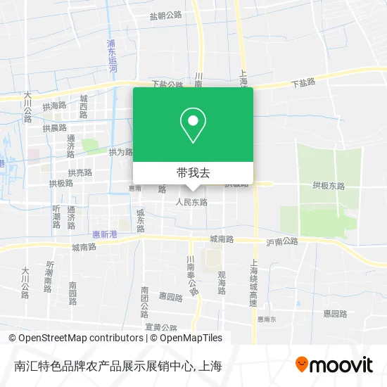 南汇特色品牌农产品展示展销中心地图