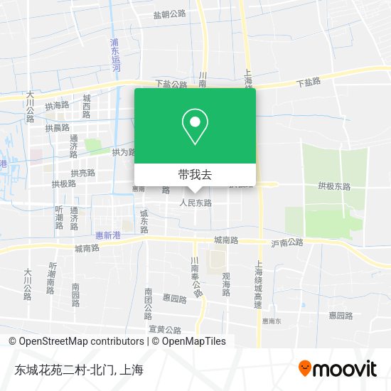 东城花苑二村-北门地图