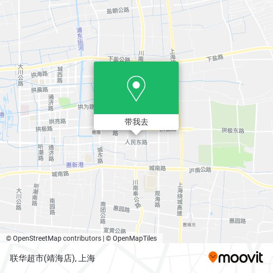 联华超市(靖海店)地图