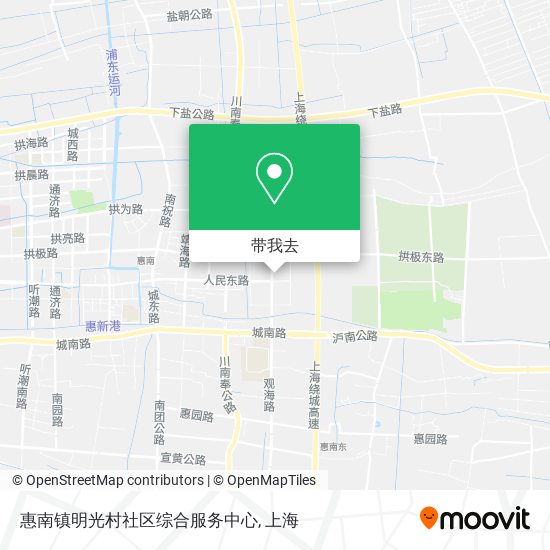 惠南镇明光村社区综合服务中心地图