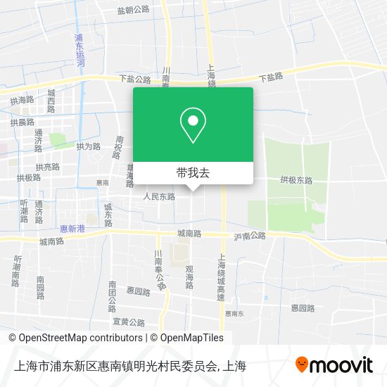 上海市浦东新区惠南镇明光村民委员会地图