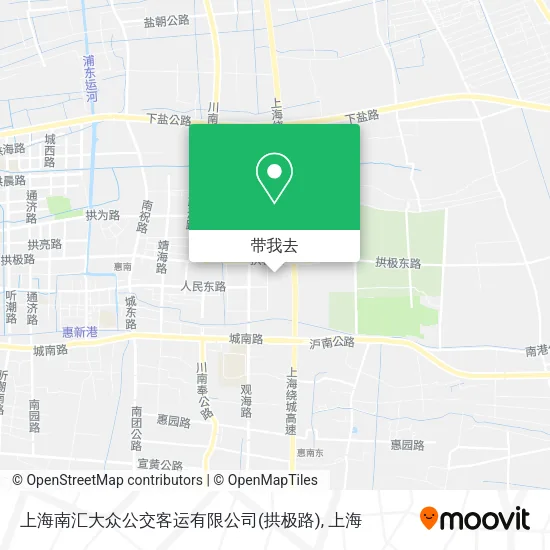 上海南汇大众公交客运有限公司(拱极路)地图