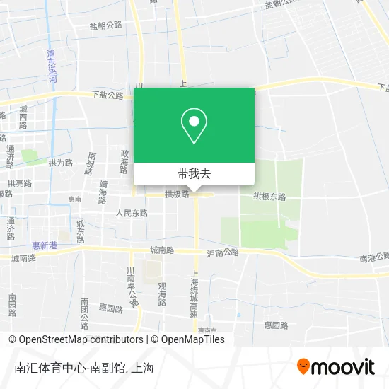 南汇体育中心-南副馆地图