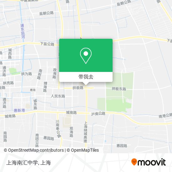 上海南汇中学地图