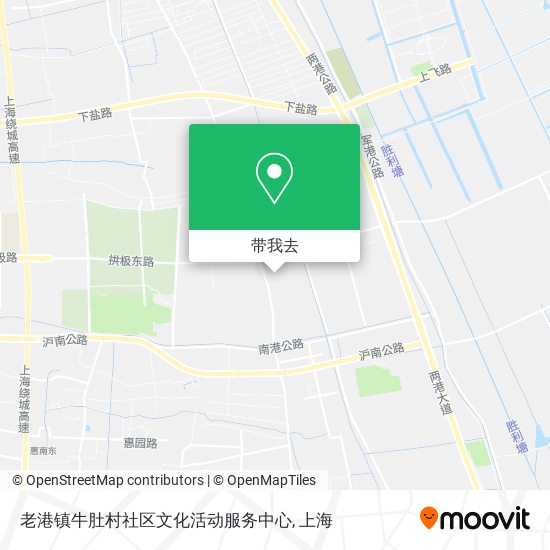 老港镇牛肚村社区文化活动服务中心地图
