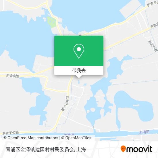 青浦区金泽镇建国村村民委员会地图