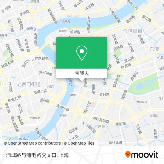 浦城路与浦电路交叉口地图