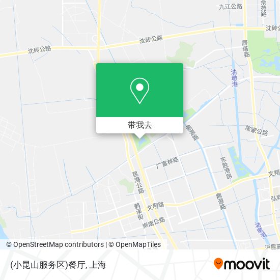 (小昆山服务区)餐厅地图