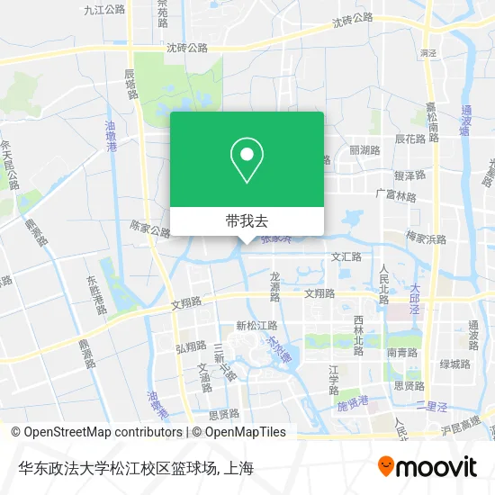 华东政法大学松江校区篮球场地图