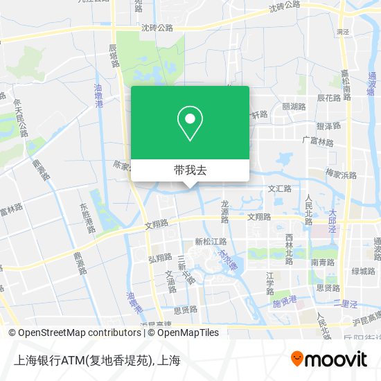 上海银行ATM(复地香堤苑)地图