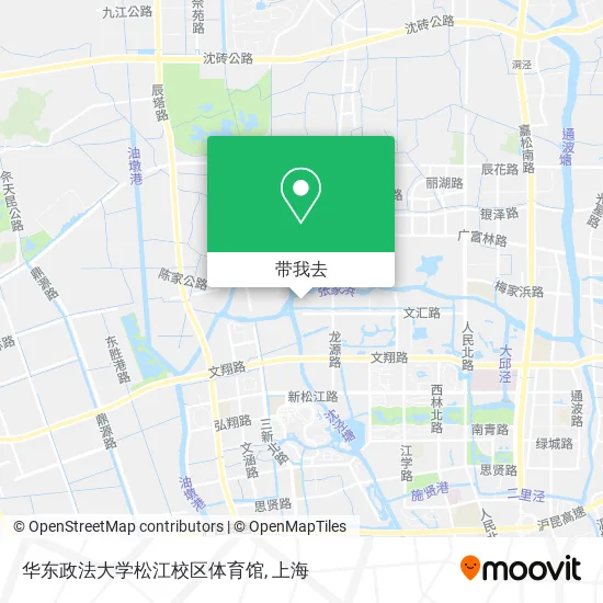 华东政法大学松江校区体育馆地图