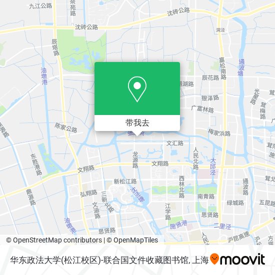 华东政法大学(松江校区)-联合国文件收藏图书馆地图