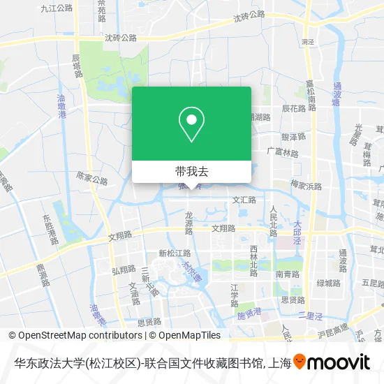 华东政法大学(松江校区)-联合国文件收藏图书馆地图