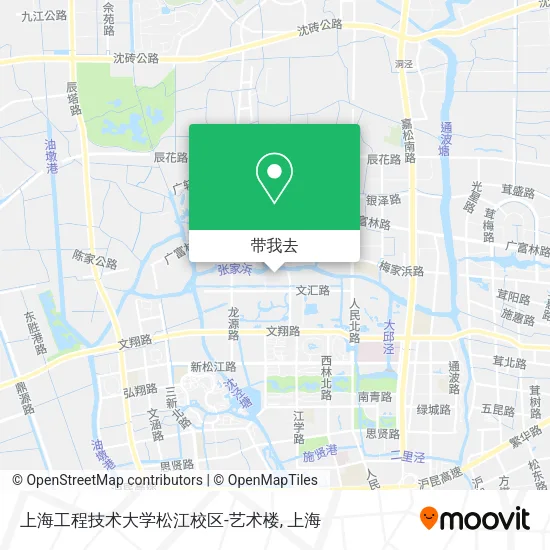 上海工程技术大学松江校区-艺术楼地图