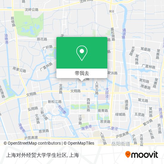 上海对外经贸大学学生社区地图