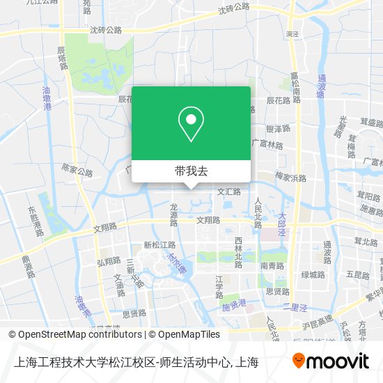 上海工程技术大学松江校区-师生活动中心地图