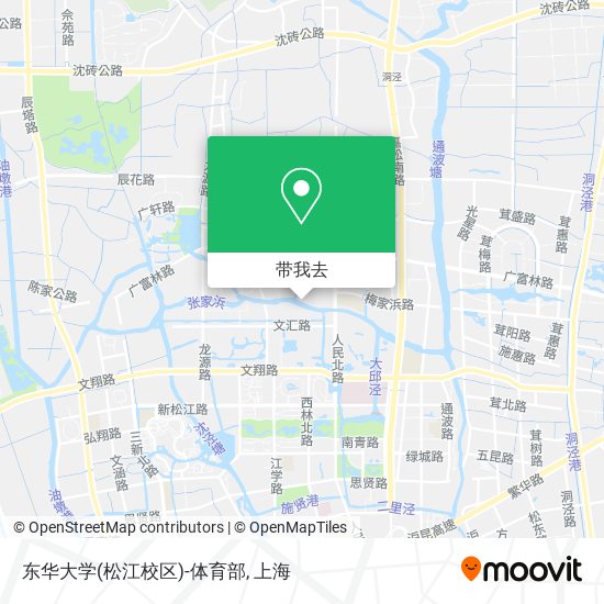 东华大学(松江校区)-体育部地图