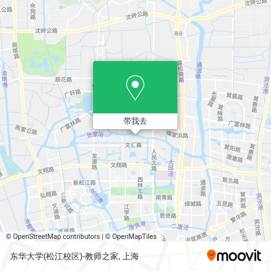 东华大学(松江校区)-教师之家地图