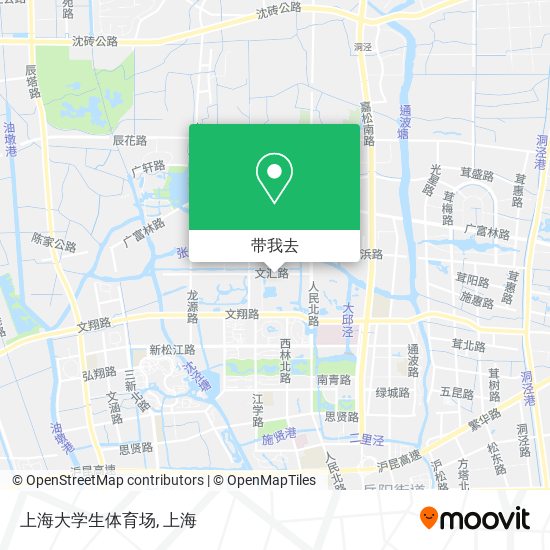 上海大学生体育场地图
