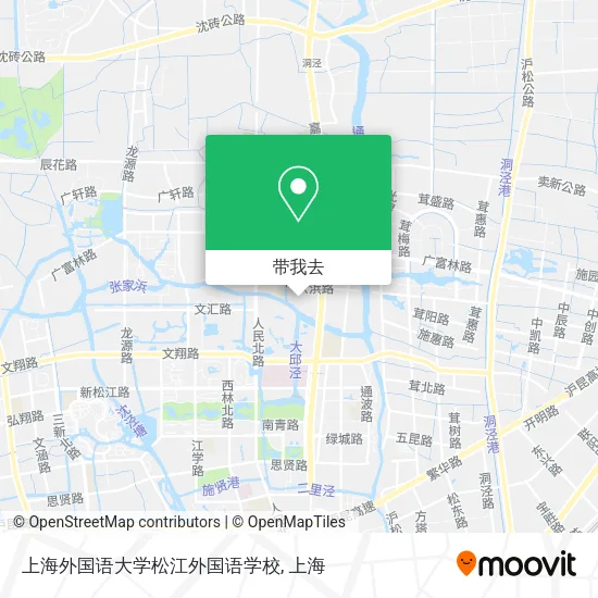 上海外国语大学松江外国语学校地图