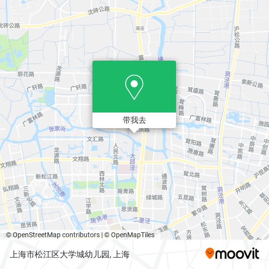 上海市松江区大学城幼儿园地图