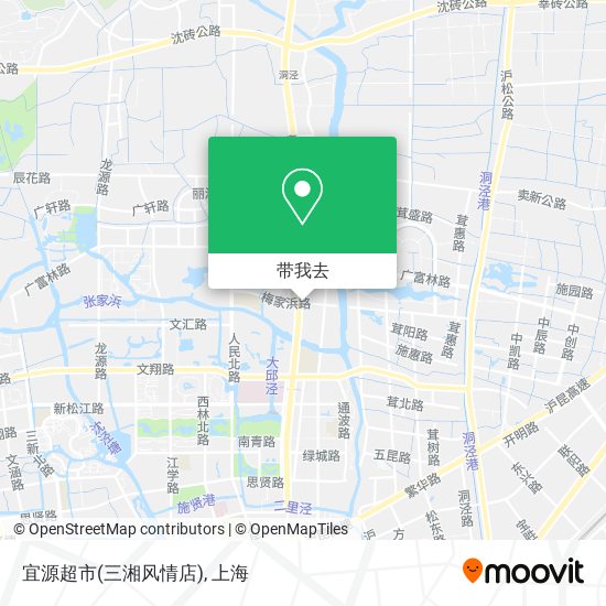 宜源超市(三湘风情店)地图