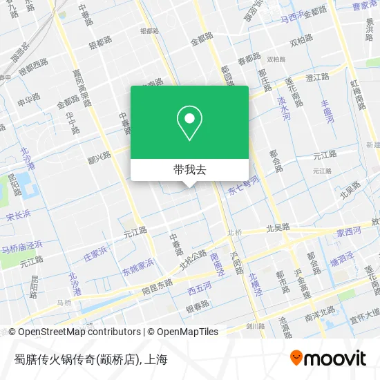 蜀膳传火锅传奇(颛桥店)地图