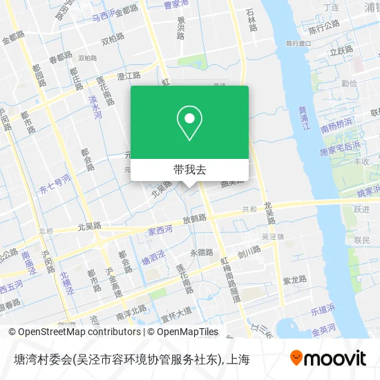 塘湾村委会(吴泾市容环境协管服务社东)地图