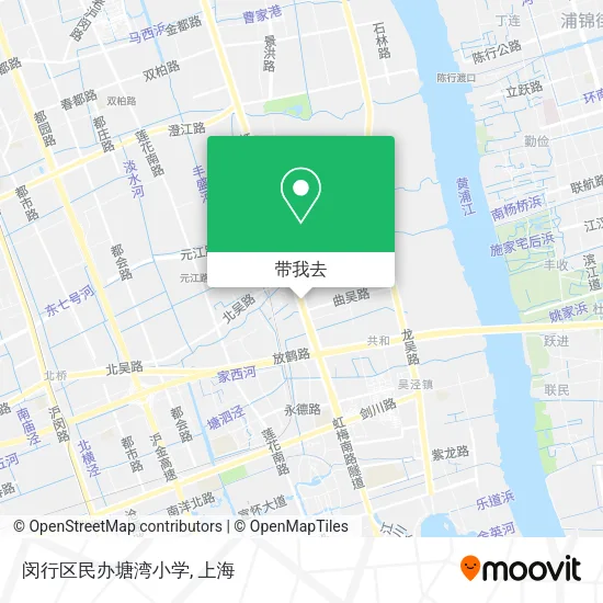闵行区民办塘湾小学地图