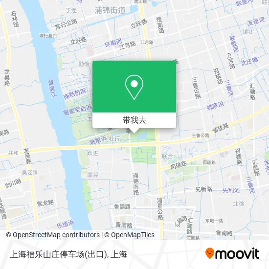 上海福乐山庄停车场(出口)地图
