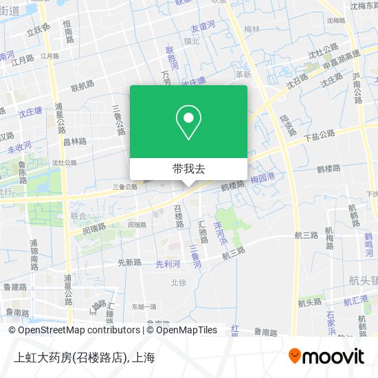 上虹大药房(召楼路店)地图
