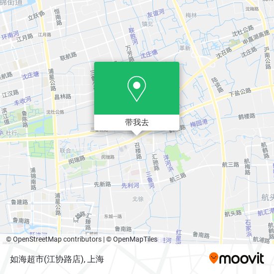 如海超市(江协路店)地图
