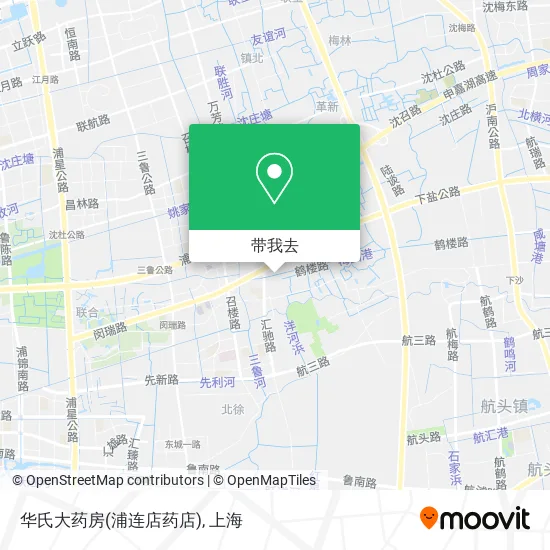 华氏大药房(浦连店药店)地图