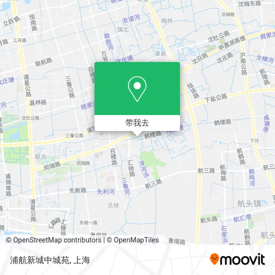 浦航新城中城苑地图