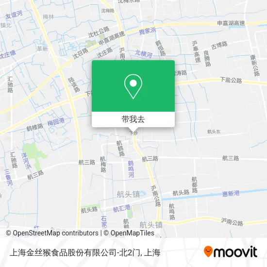 上海金丝猴食品股份有限公司-北2门地图