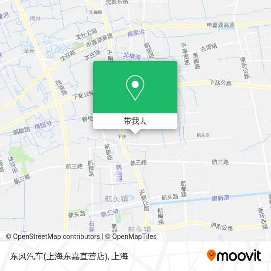 东风汽车(上海东嘉直营店)地图