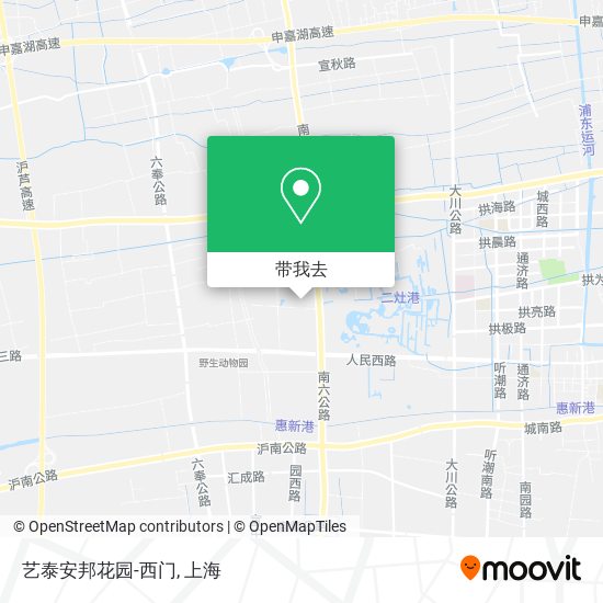 艺泰安邦花园-西门地图