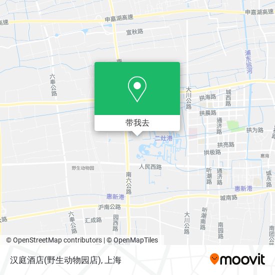 汉庭酒店(野生动物园店)地图